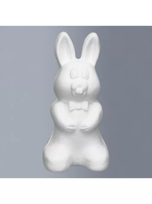 Polystyrene rabbit, height 25cm