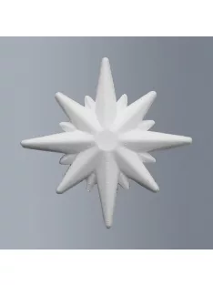 Polystyrene Christmas ornament, star