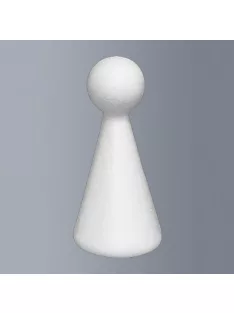 Polystyrene skittle, height 15cm