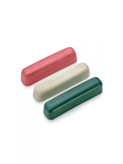 Set of abrasive pastes 25g 3pcs - green, red, white