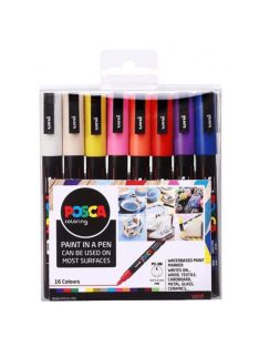 Uni Posca akril markerek készlet 0,9-1,3 mm 16 db