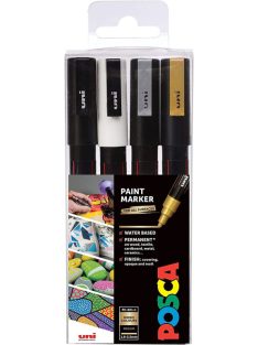 Akril marker készlet Uni Posca 1.8-2.5mm 4 db metál