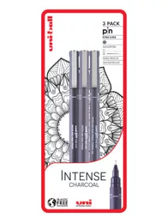 Set of liners Uni Pin 3 pcs Intense Charcoal