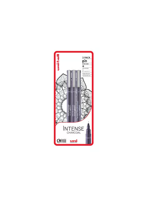 Set of liners Uni Pin 3 pcs Intense Charcoal