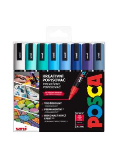 Akril marker készlet Uni Posca 5M 1.8-2.5mm 8 db Ocean