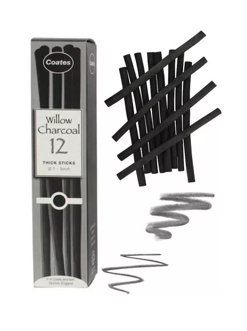 természetes charcoal Coates 12 pcs medium 7-9 mm