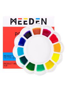 Kerek porcelán paletta 12 mélyedéssel, átmérő 20 cm