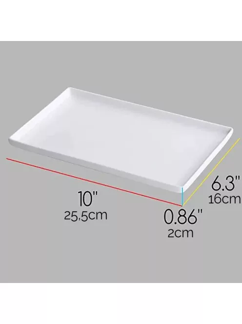 Porcelán paletta / tál sima 25x16cm