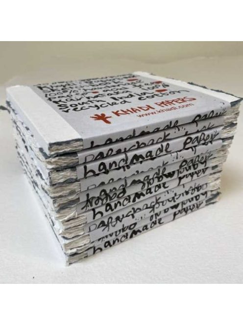 Kézi Khadi papírok tömb 15x15cm 150g