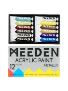 Meeden acrylic paint set 12x22ml metallic shades