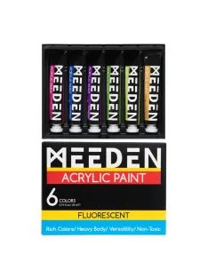 Meeden acrylic paint set 6x22ml fluorescent shades