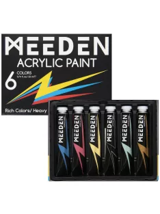 Meeden akrilfesték készlet 6x22ml irizáló árnyalatok