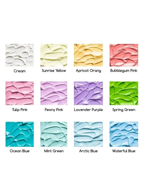 Meeden acrylic paint set 12x22ml pastel shades