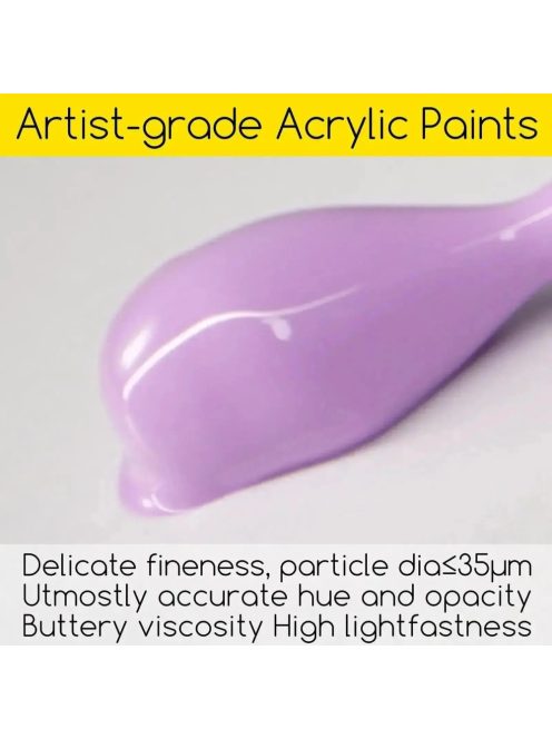 Meeden acrylic paint set 12x22ml pastel shades