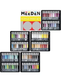 Large set of Meeden acrylic paints 100x12ml