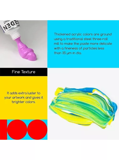 Large set of Meeden acrylic paints 100x12ml