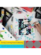 Large set of Meeden acrylic paints 100x12ml