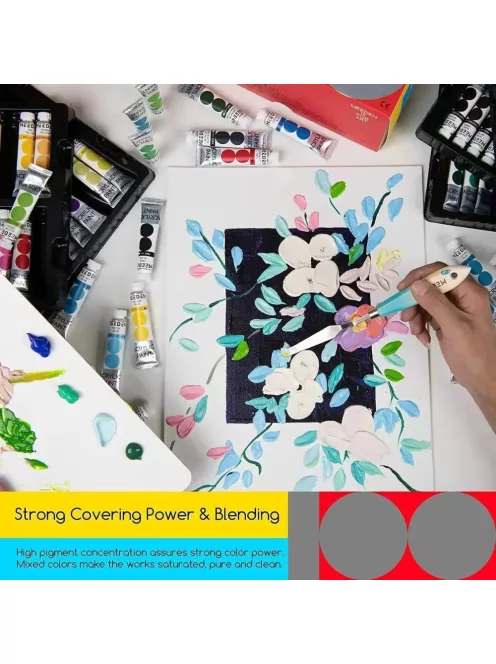 Large set of Meeden acrylic paints 100x12ml
