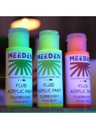 Set of liquid acrylic paints Meeden Fluid 6x60ml fluorescent