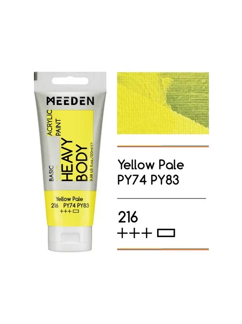 Akril paint Meeden 100ml – 216 Yellow Halvány