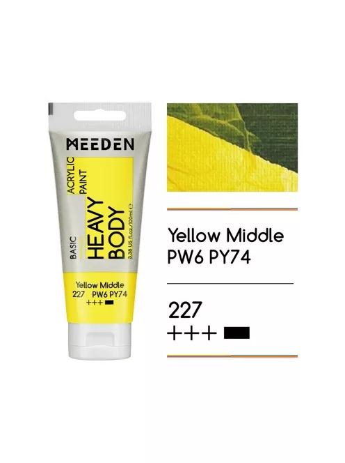 Akril paint Meeden 100ml – 227 Yellow közép