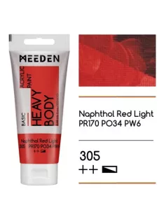 Akril paint Meeden 100ml - 305 Világos naftol vörös
