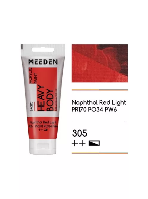 Akril paint Meeden 100ml - 305 Világos naftol vörös