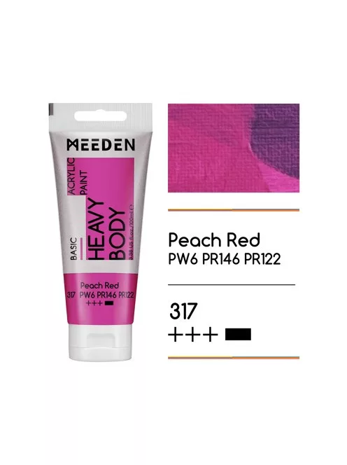 Akril paint Meeden 100ml - 317 Peach Red