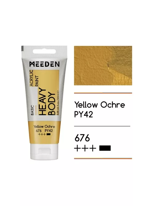 Akril festék Meeden 100ml – 676 Sárga okker