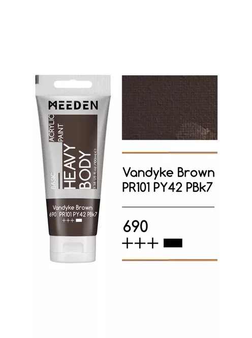 Akril festék Meeden 100ml - 690 Vandyke Brown