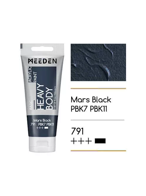 Akril festék Meeden 100ml - 791 Mars fekete