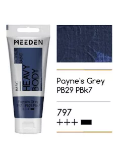 Akril festék Meeden 100ml - 797 Payne's Grey