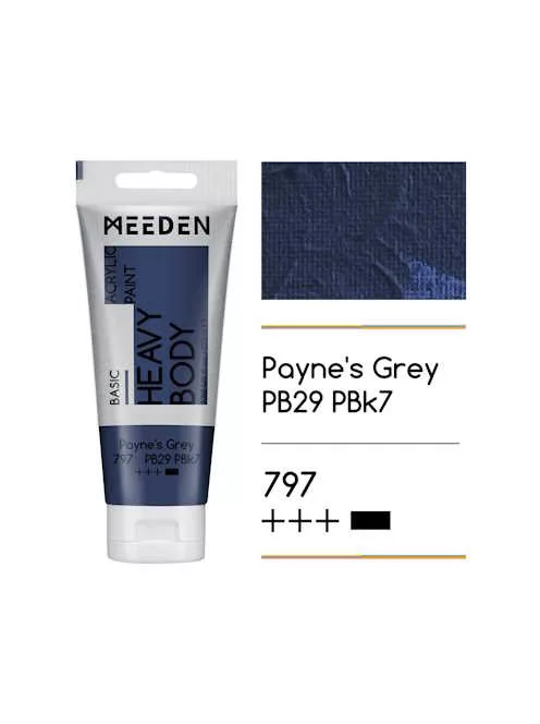 Akril festék Meeden 100ml - 797 Payne's Grey
