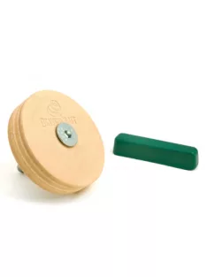 Leather stropping wheel with polishing compound BeaverCraft
