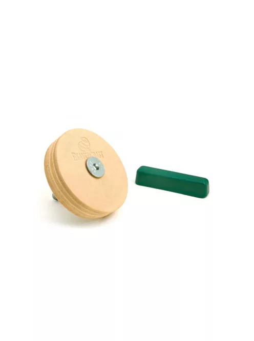 Leather stropping wheel with polishing compound BeaverCraft
