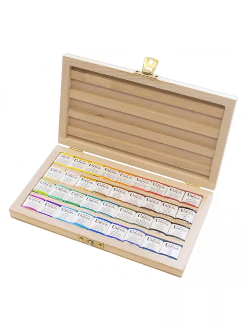 Akvarellfesték készlet Umton 36 db fa dobozban