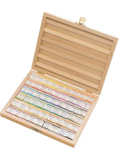 Akvarellfesték készlet Umton 54 db fa dobozban