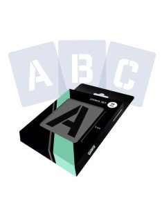 Qbix sablonkészlet - ábécé 26 db