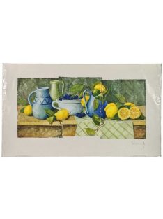 Reprodukció 35x60cm – Franz Heigl, Stilleben mit Zitrone