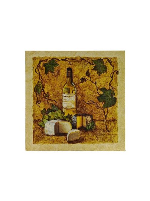 30x30cm reprodukciós nyomat – Chardonnay & Sajt