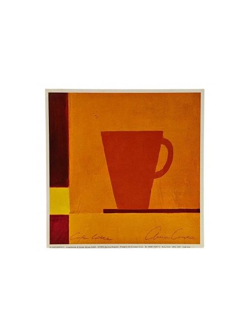 Reprodukciós nyomat 18x18cm – Cafe Latte