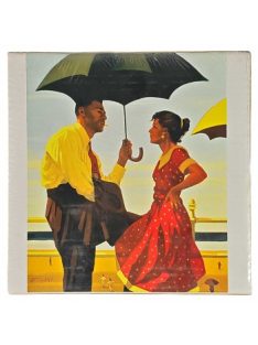 Képreprodukció 28x28cm – Pair Under Umbrella