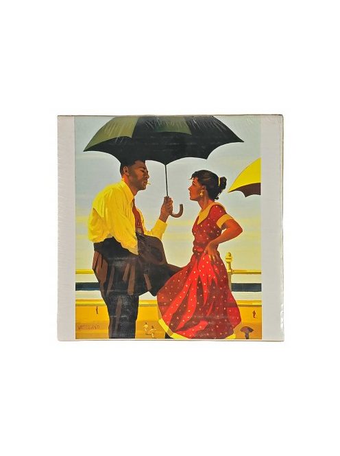 Képreprodukció 28x28cm – Pair Under Umbrella