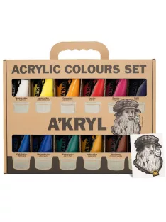 Akril festékkészlet A'kryl 12x100ml
