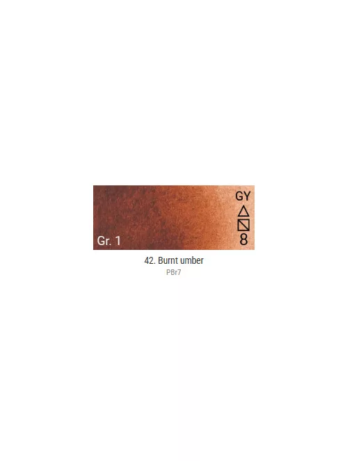 Renesans Grand Godet akvarellfesték  42 Burnt Umber