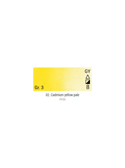 Renesans Grand Godet akvarellfesték  02 Cadmium Yellow Pale