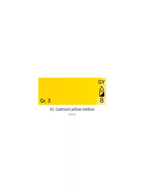 Renesans Grand Godet akvarellfesték  03 Cadmium Yellow Medium
