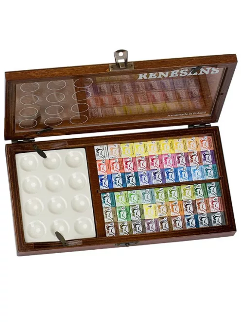 Gift set of watercolor paints Renesans 54 pcs