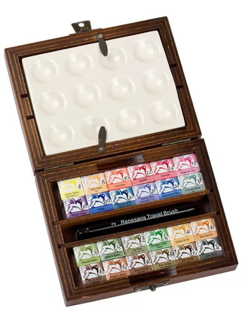 Gift set of watercolor paints Renesans 24 pcs