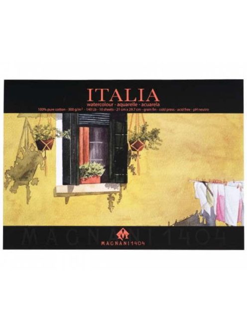 Akvarellpapír tömb Renesans Magnani A4 100% pamut